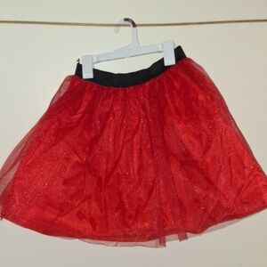 Red Tulle Light Up Costume Skirt